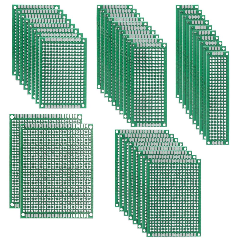 Double-Sided PCB Board Kit with 36pcs 5 Sizes for Breadboard Projects-image