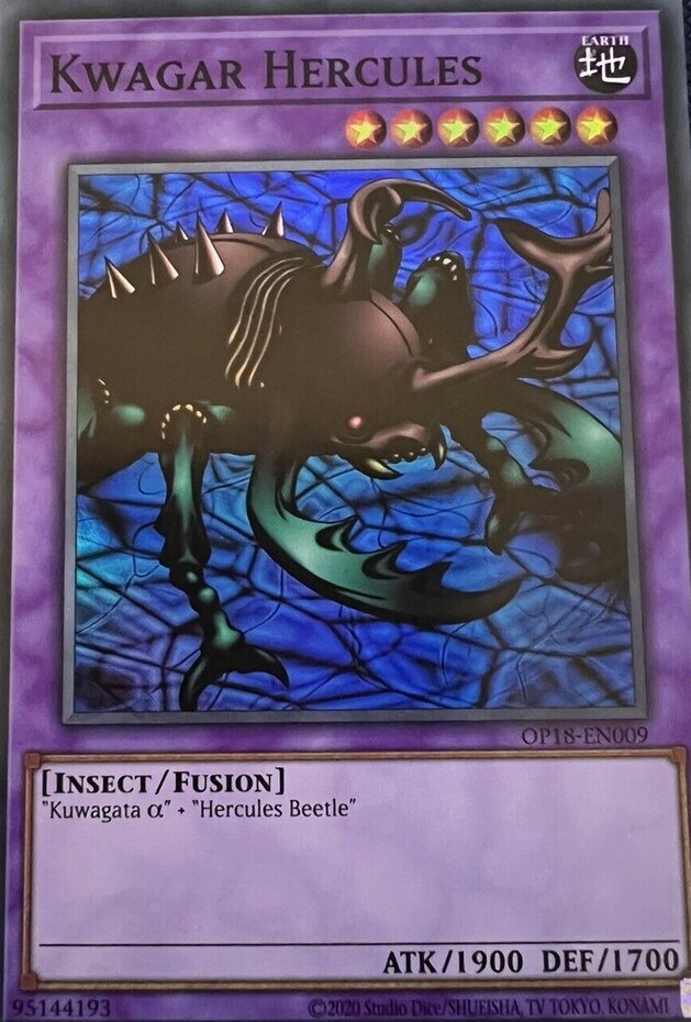 Kwagar Hercules OP18-EN009 Super Rare Unlimited NM Yugioh Card