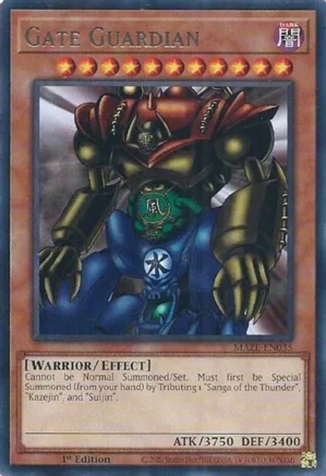 Gate Guardian MAZE-EN035 1st Edition Rare Near Mint Yugioh Card