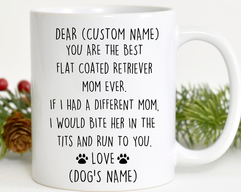 Flat Coated Retriever Mom Birthday or Christmas Gift for Dog Lovers  