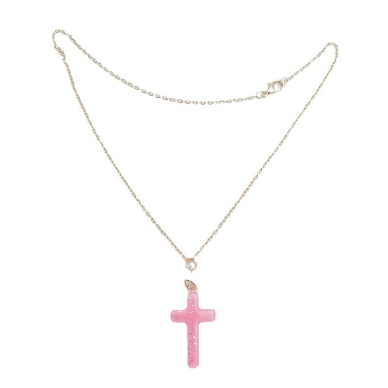 Korean Necklace Cross Charm Collarbone Chain Trend Jewellery