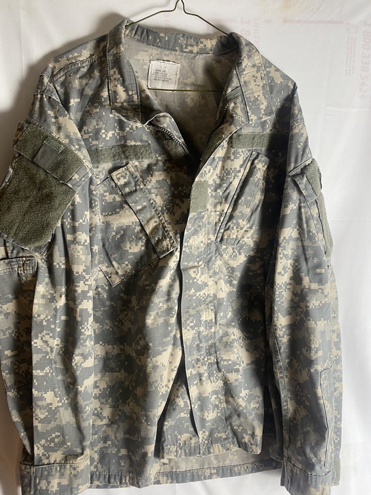 US Army Military Jacket Mens M Urban Digital Camo ACU BDU Fatigue Zip Shirt