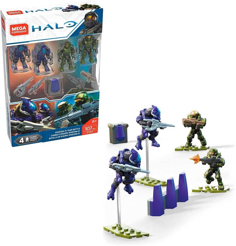 Mega Construx HALO Spartan-IV Team Battle Building Set