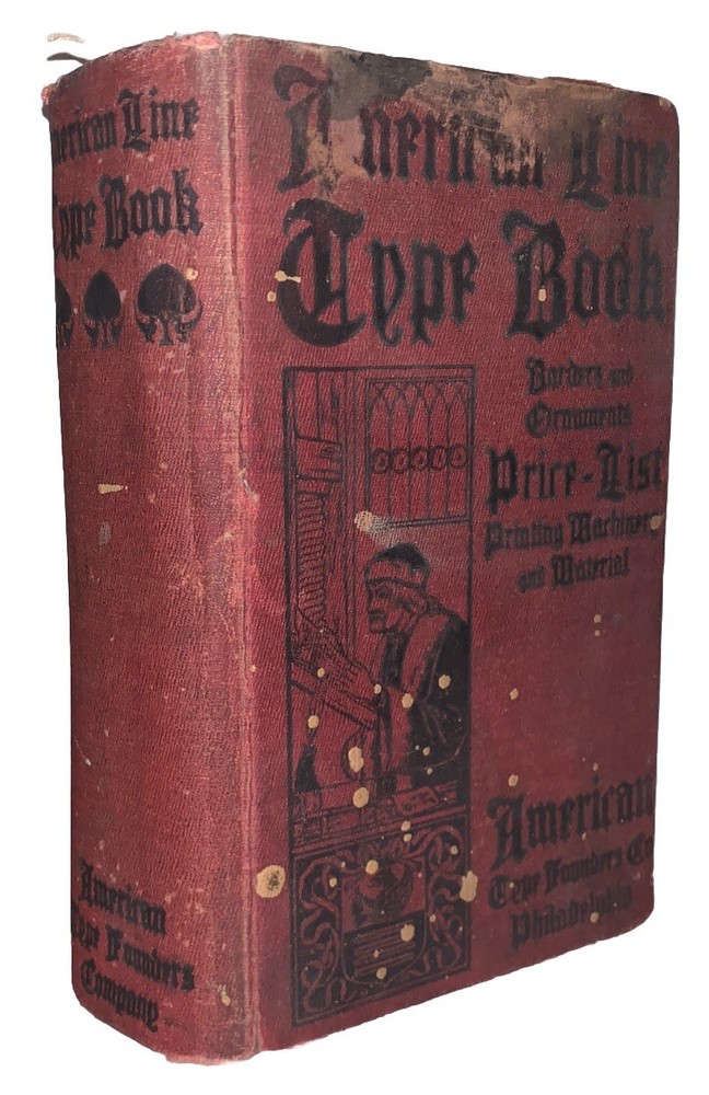 1906, 1st, AMERICAN LINE TYPE BOOK, BORDERS, ORNAMENTS, ATF SPECIMEN CATALOG