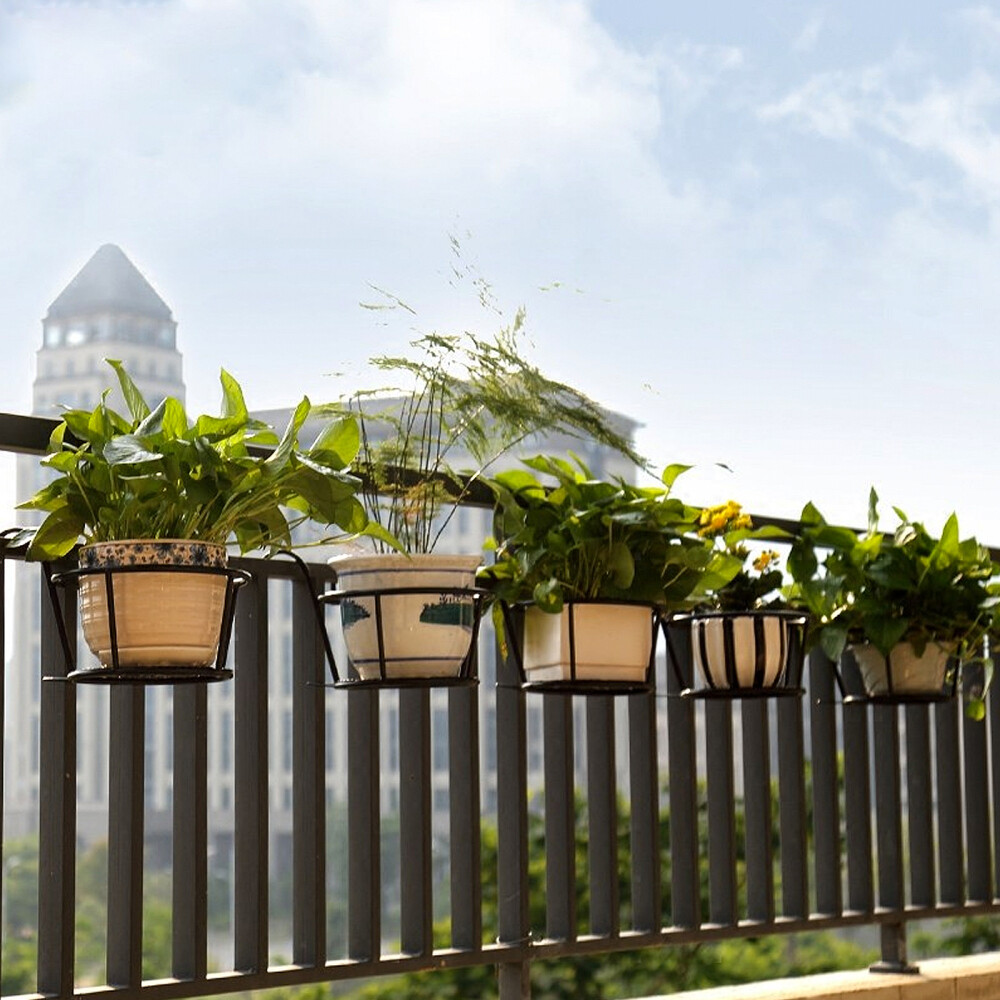 2 PCS Flower Pot Outdoor Decor Stand Small Potted Plant Display Removable