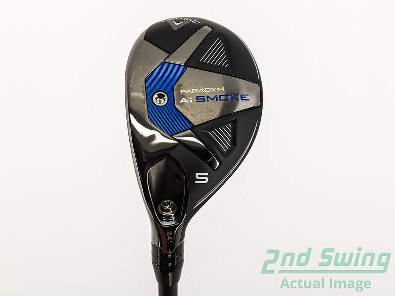 Callaway Paradym Ai Smoke 5 Hybrid 24° Graphite Regular Left Handed 39.5in Mint Condition
