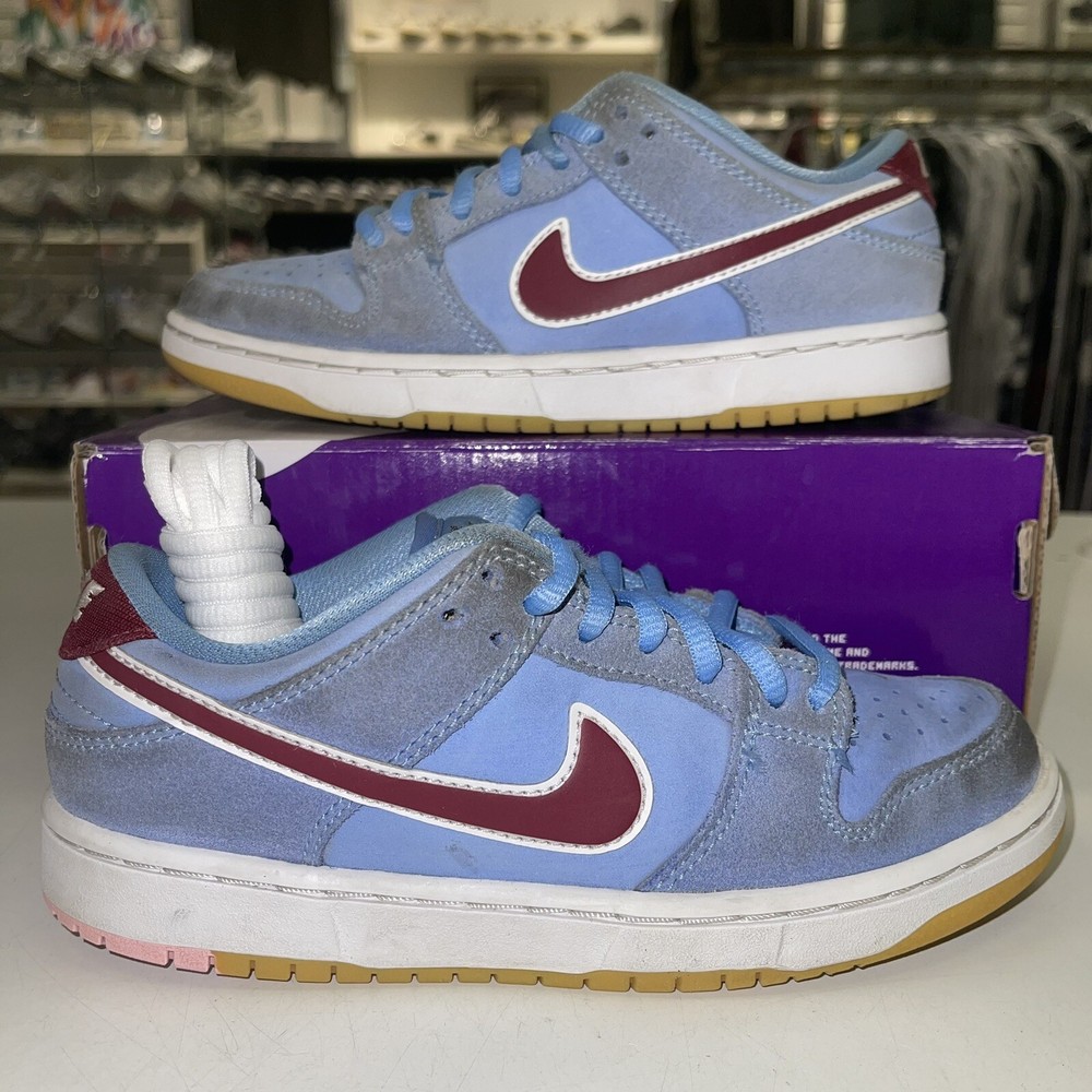 Size 1Y - Nike Dunk Low SB (PRESCHOOL) ‘Philadelphia Phillies’ - WORN WITH BOX