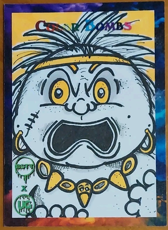 2025 Garbage Pail Kids Color Bombs Mad Mike Savage Stuart Sketch by Brandon Atkins