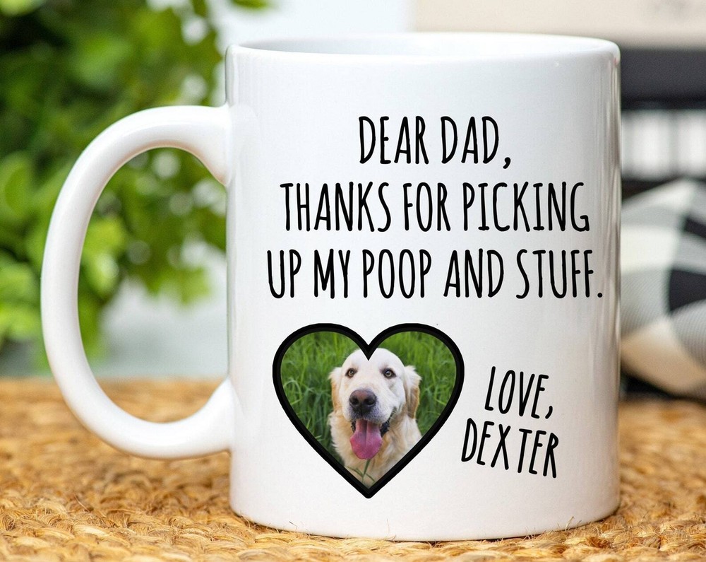 Custom Dog Dad Mug Personalized Pet Lover Gift For Him