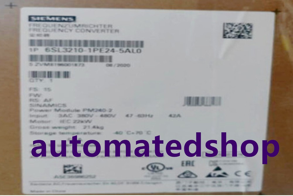 Siemens 6SL3210-1PE24-5AL0 Drive Inverter Power Module for Industrial Automation