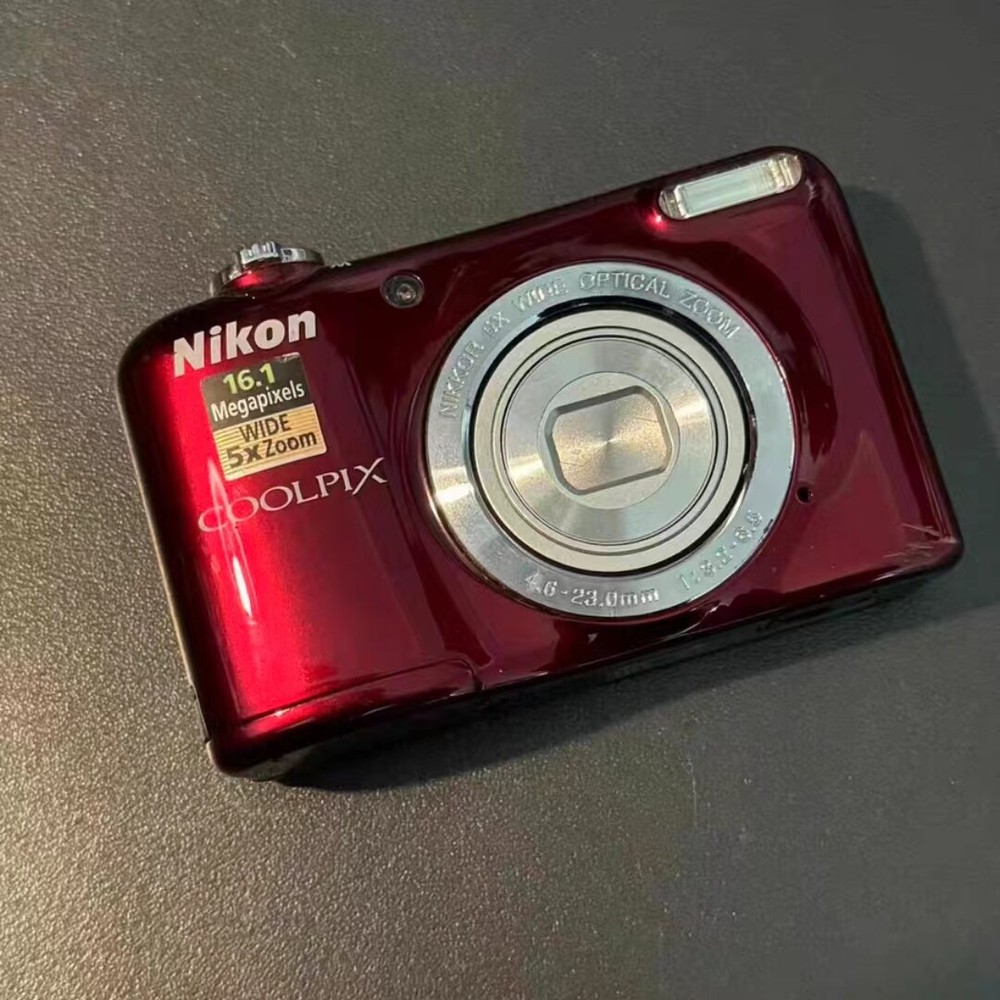 Red NIKON Coolpix L29 16.1MP 5x Zoom Digital Camera - Complete & Boxed
