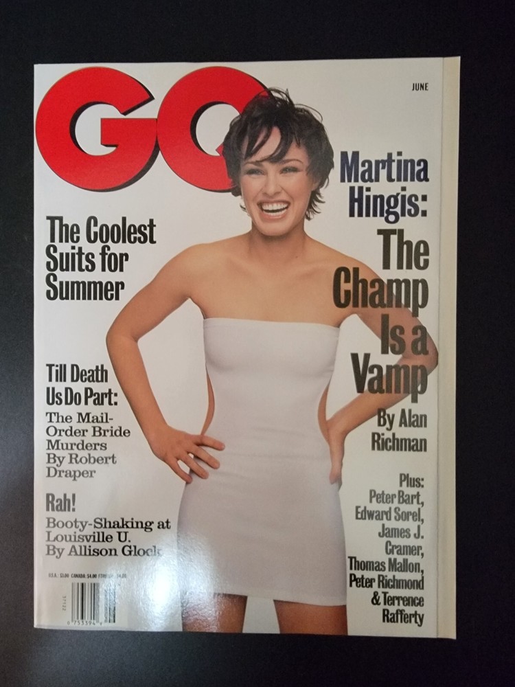 GQ Magazine June 1998 Martina Hingis Cheerleading Louisville University NM