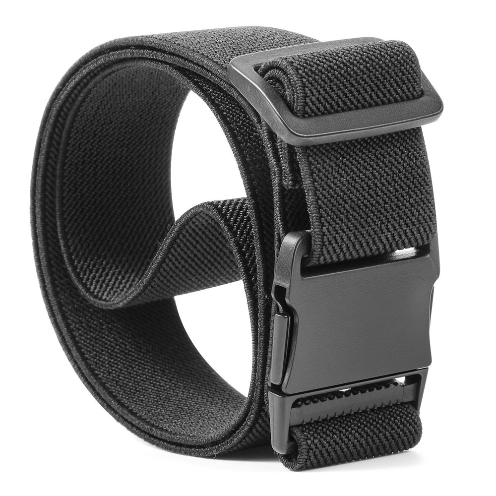 YUXIANLB Mens Elastic Stretch Belt Unisex Black Quick Release Belt Adventure