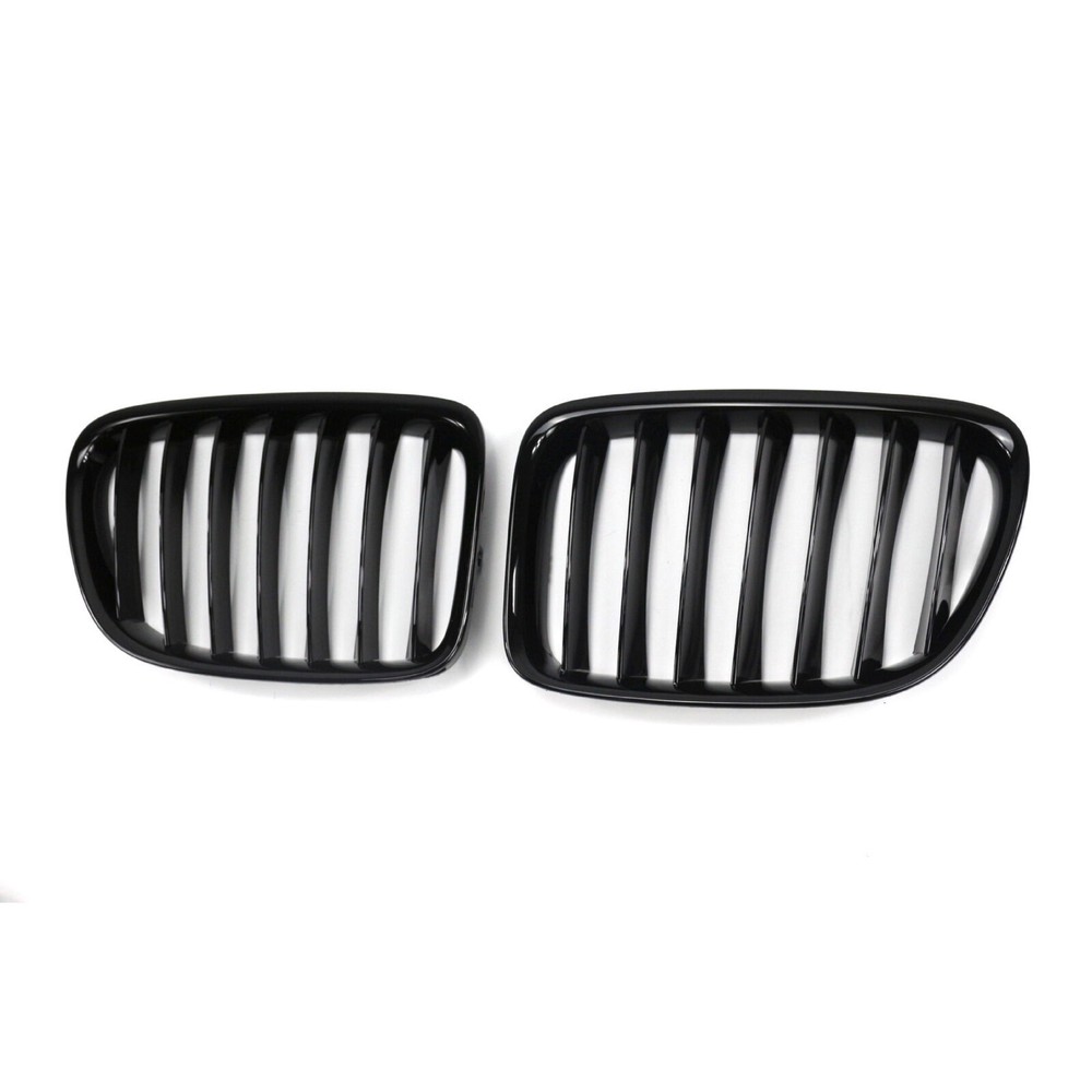 Single Line Gloss Black Front Bumper Center Grille For 10-15 BMW X1 E84 SUV