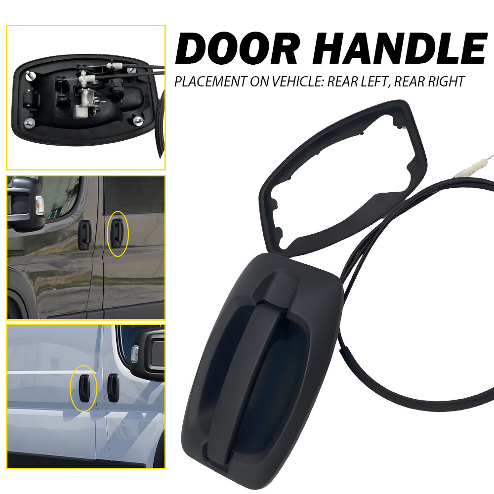 NEW Side Sliding Door Handle & Cable Assy LH=RH / For 14-22 Ram ProMaster Van M