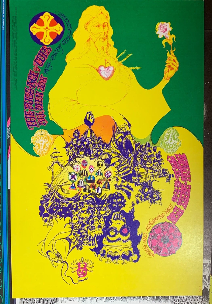 FUGS Ace of Cups 1968 Avalon Ballroom Family Dog Concert Poster FD-114 by Jaxon