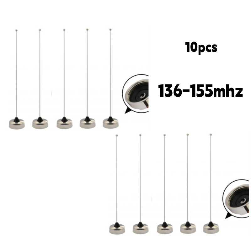Lot 10 VHF 136-155 MHz Whip NMO Mount Antenna for In-Vehicle Mobile Radio