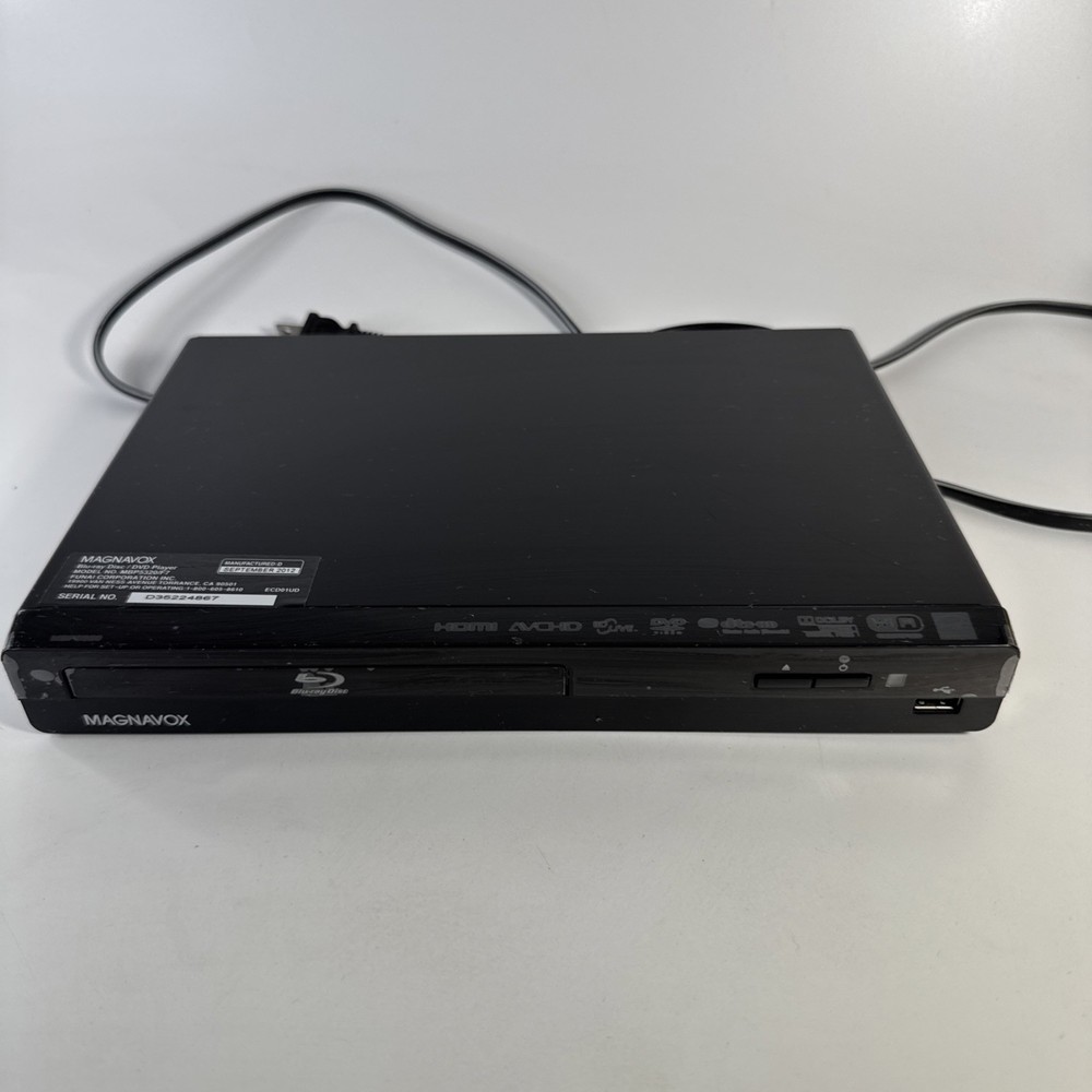 Magnavox MBP5320/F7 Wi-Fi Blu-Ray Player No Remote Included