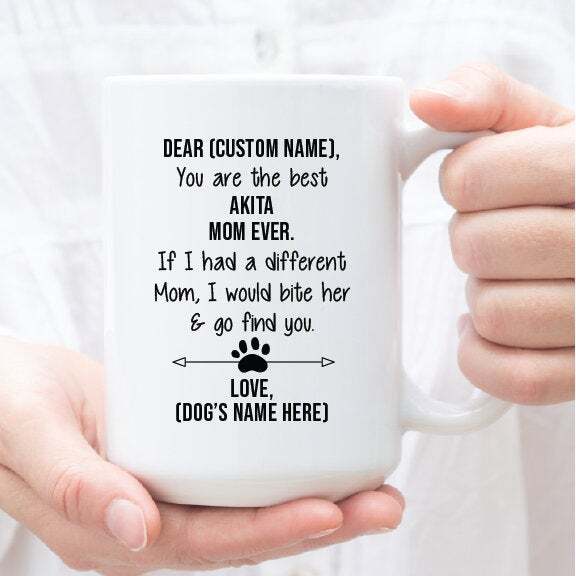 Personalized Akita Gifts For Akita Mom Akita Gift For Her Dog Lover For