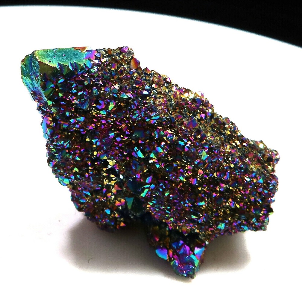 Rainbow Aura SPIRIT QUARTZ Cactus Crystal  AA891