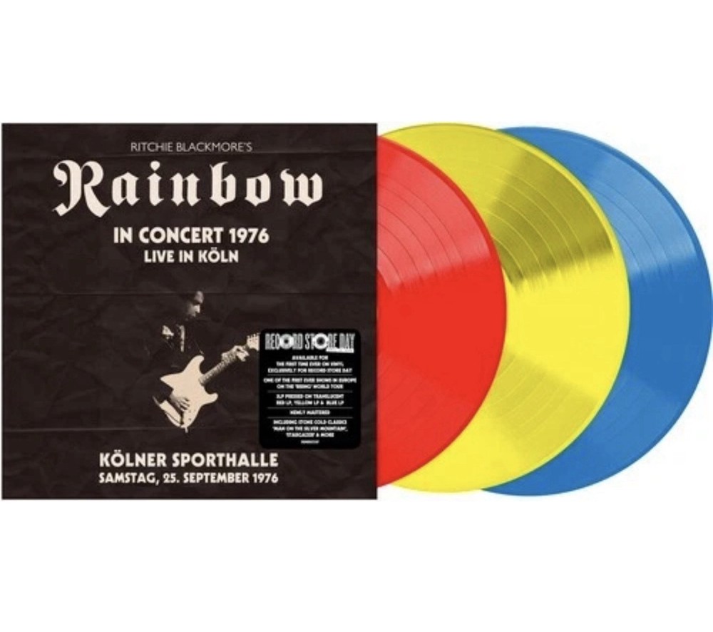RITCHIE BLACKMORE’S RAINBOW LIVE FROM KOLN 1976 COLORED Vinyl RSD 2026 3 LP New