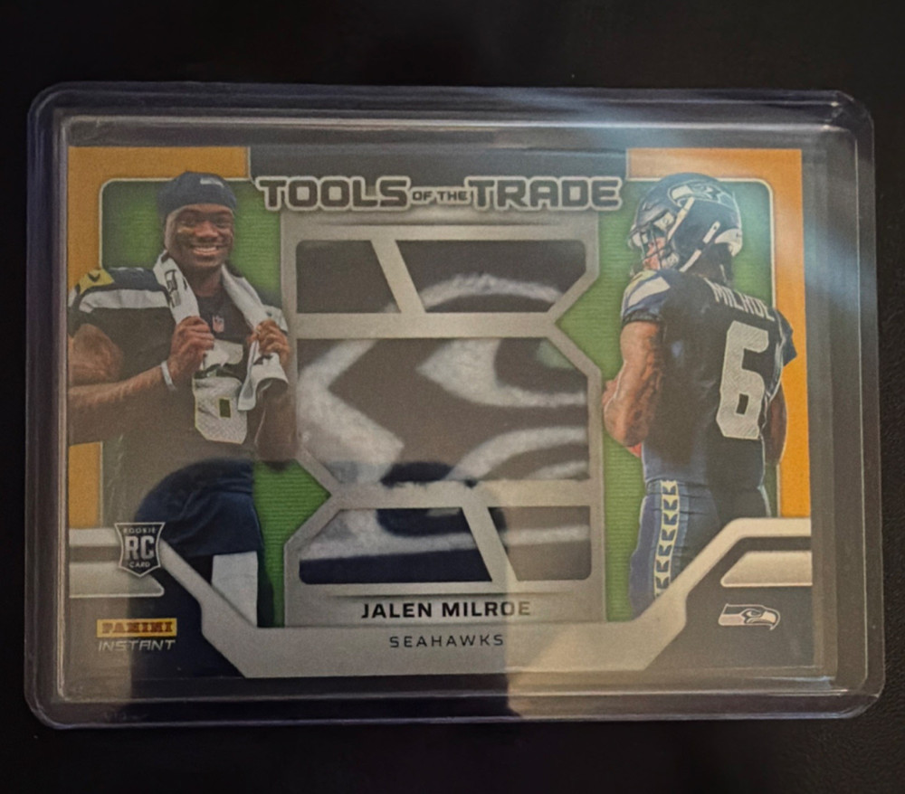 Panini 2025 Instant Tools of the Trade Jalen Milroe Seahawks Rookie Patch /10