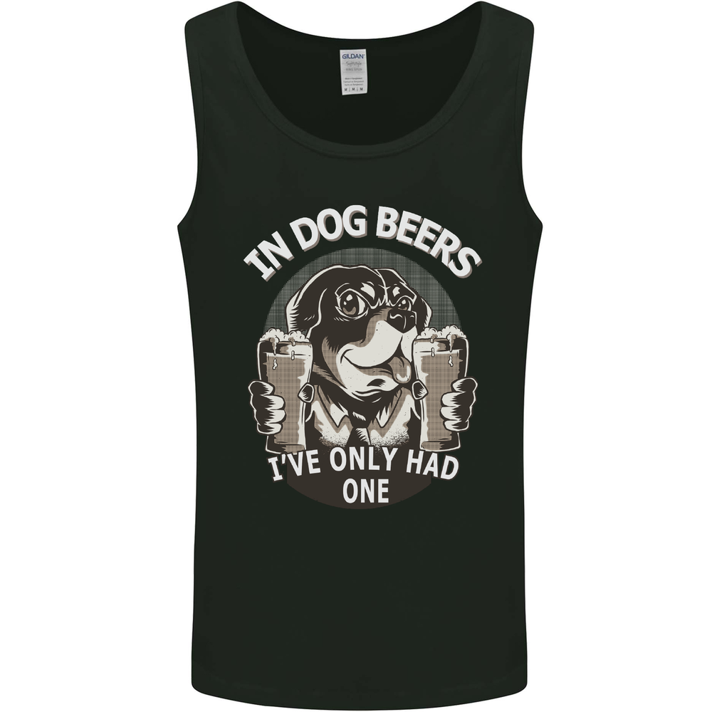 Dog Beers Ive Only Had 2 Funny Beer Alcohol Mens Vest Tank Top