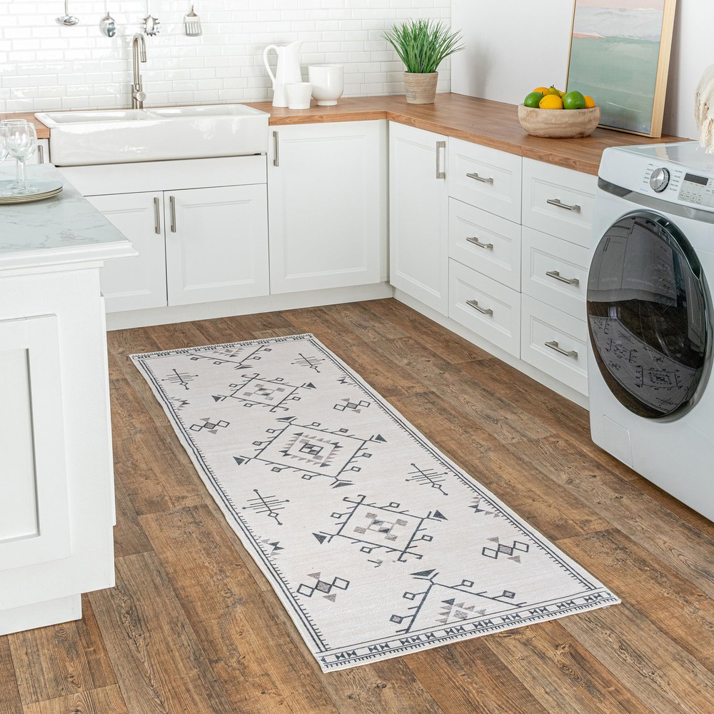 2x6 SpinClean Washable Non-Slip Stain-Resistant Area Rug