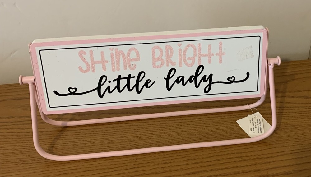 6.5 Inch Tall Baby Shower Sign for Gender Reveal or Nursery Decor