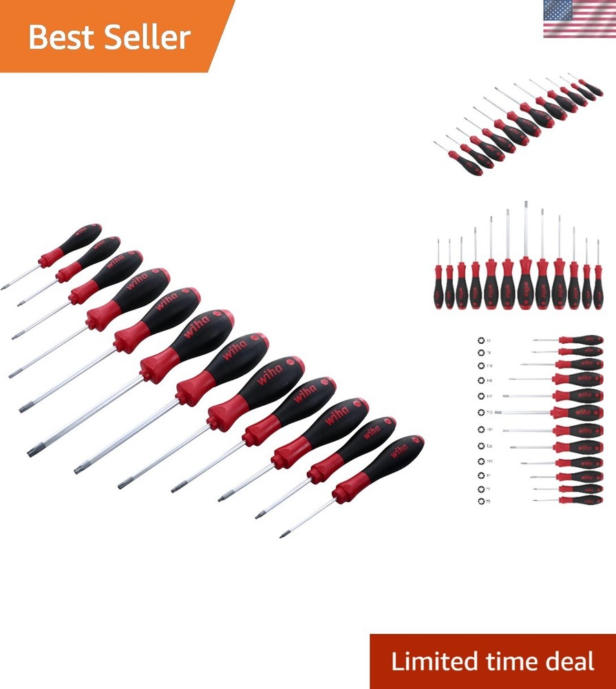 12-Piece T5-T40 Torx Driver Set with Soft Grip Handle