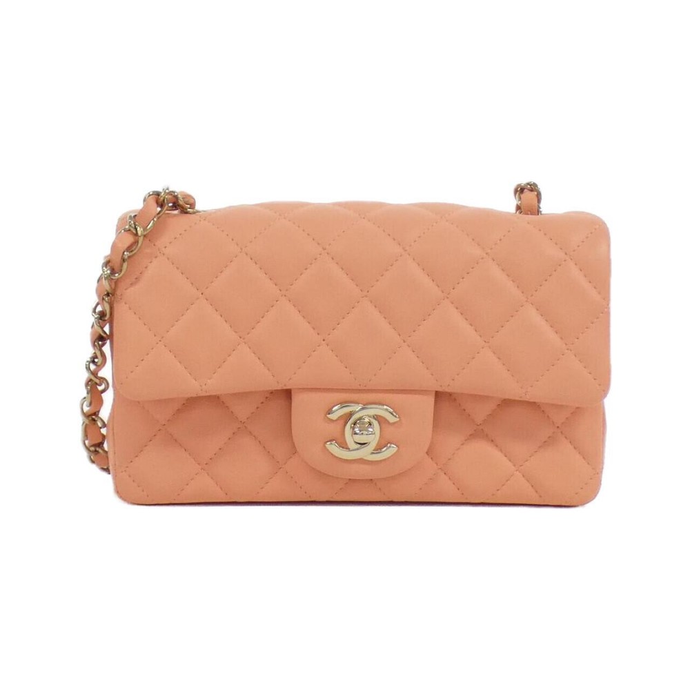 Authentic CHANEL 69900 Black Shoulder Bag with Gold Chain Strap