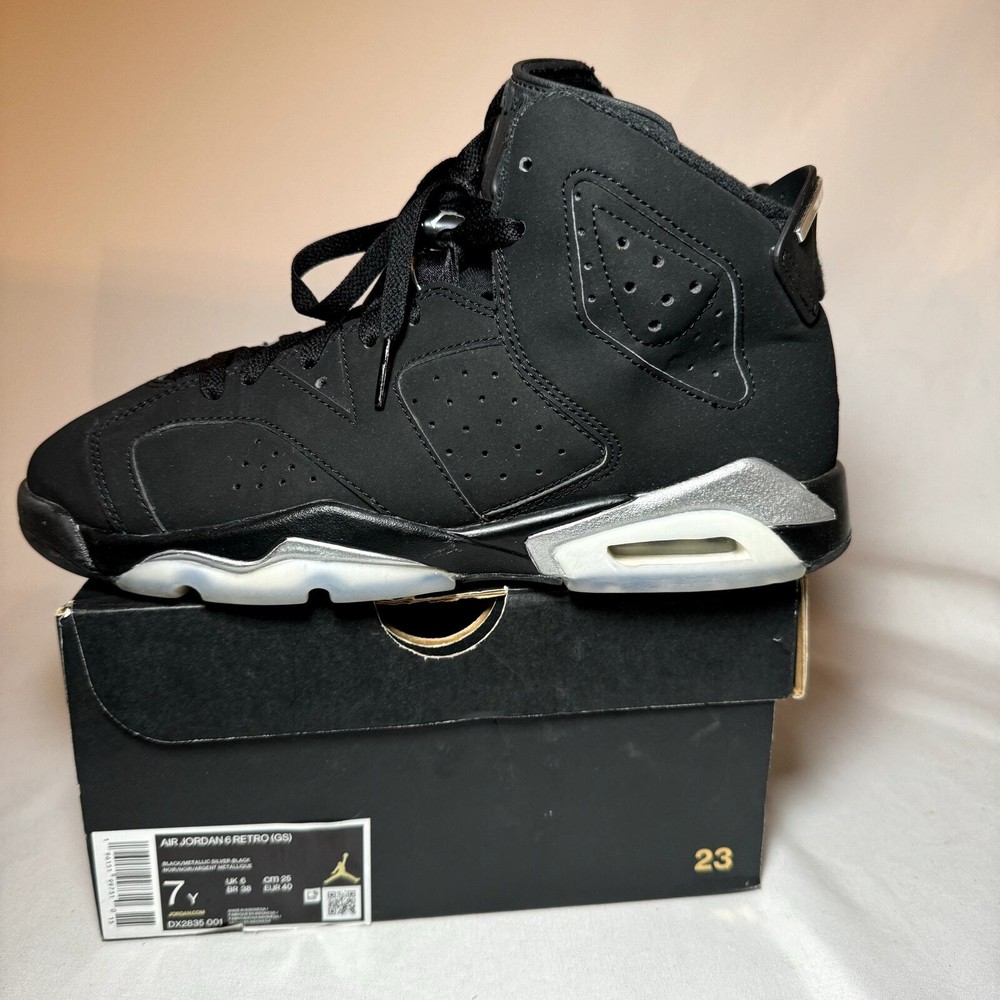 Nike Air Jordan 6 Retro GS Chrome Men's Shoes - Size 7 - DX2835 001