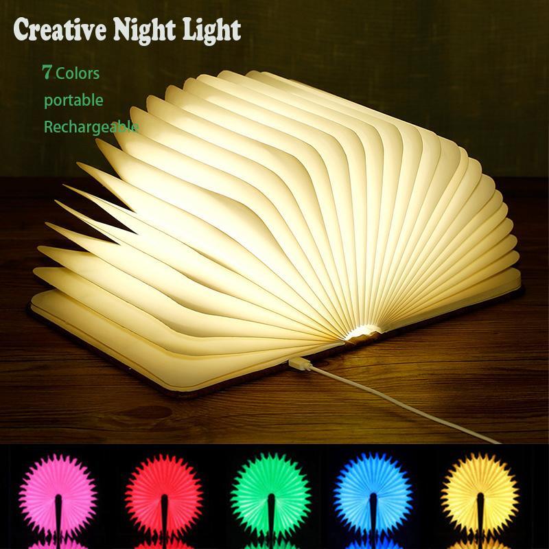 Modern USB Touch LED Table Lamp in Multicolor for Books – Small Plastic Rectangle Design