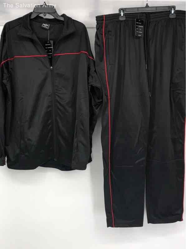Choice Apparel Mens Black 2-Piece Jacket And Pants Tracksuit Set Size 3XL