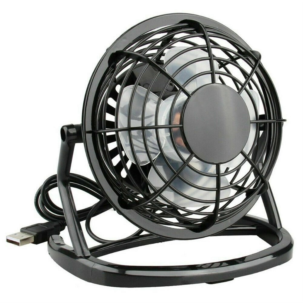 USB Powered Desk Fan Small Quiet Personal Cooler Portable Table Mini Fan 4