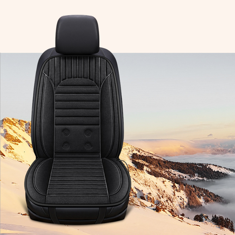 Heated Seat Cover Car Seat Cushion Chair Warmer Heating Pad For Winter 12V/24V