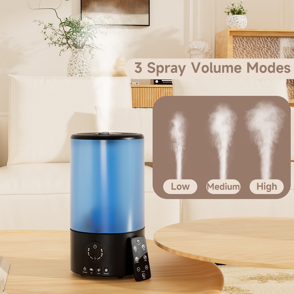 3.2L Cool Mist Ultrasonic Humidifier for Bedroom, Baby Nursery, Auto Shut-Off