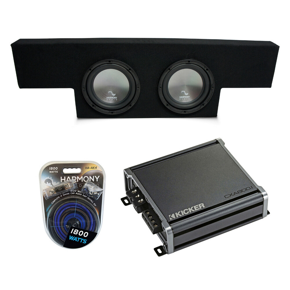 2006 GMC Sierra Crew Cab Dual 12 Sub Box with CXA8001 Amp Kit