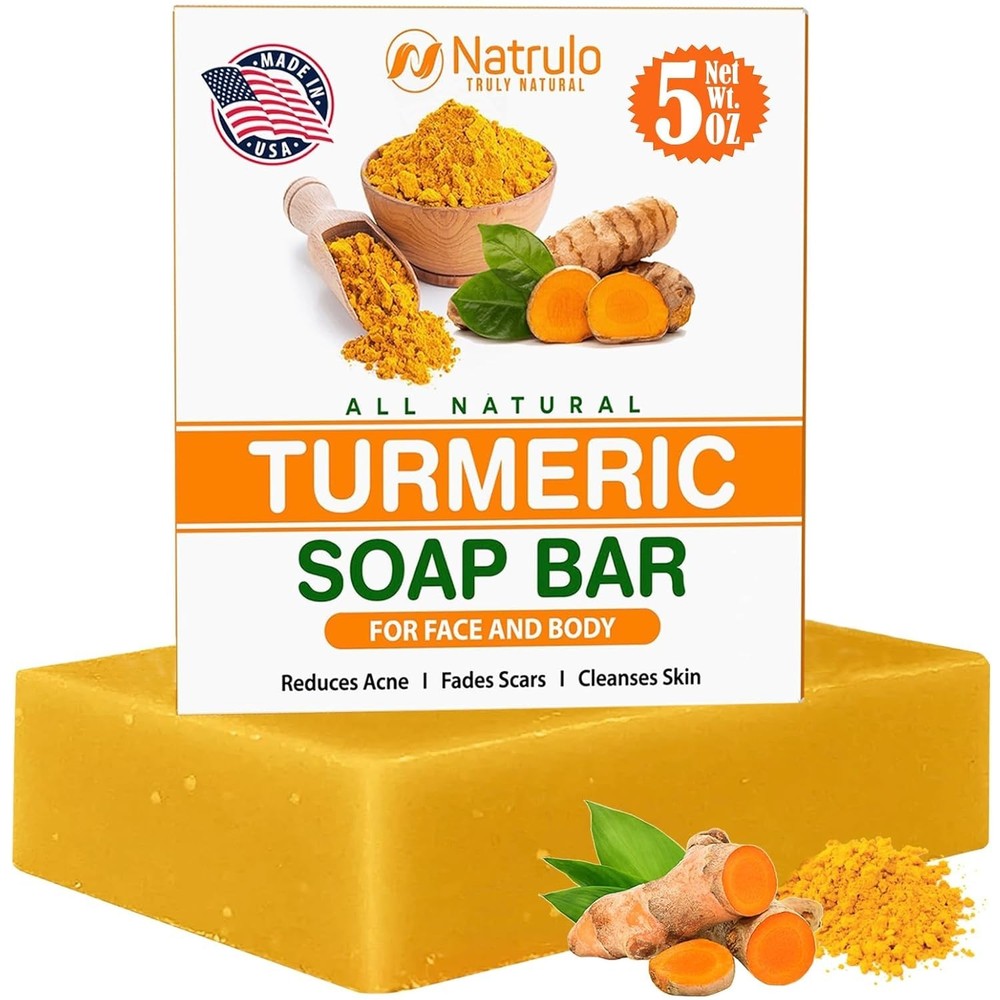 Turmeric Soap Bar for Face and Body Skin Brightening