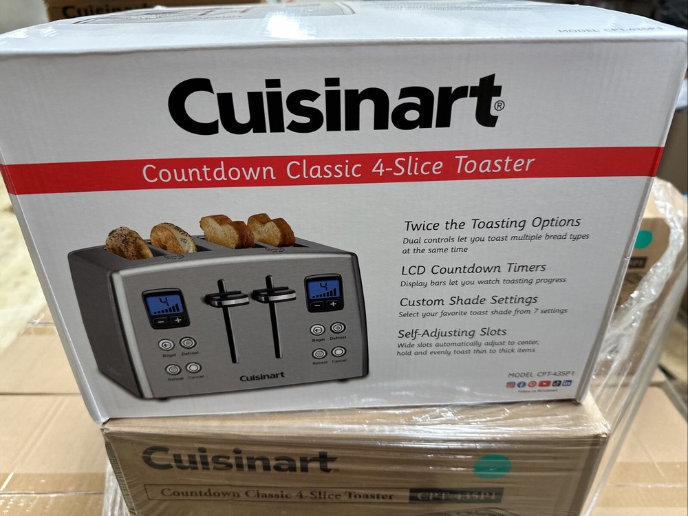 Cuisinart CPT-435P1 4-Slice Countdown Motorized Toaster, Stainless Steel