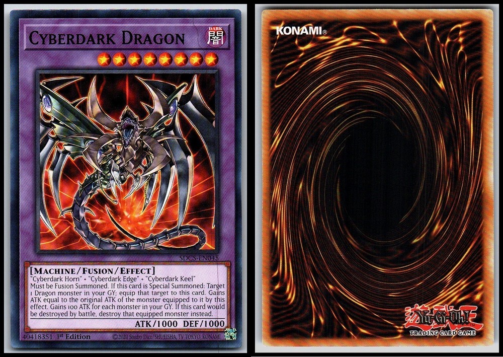 CYBERDARK DRAGON SDCS-EN045 1st Edition Yu-Gi-Oh Ultra Rare Card