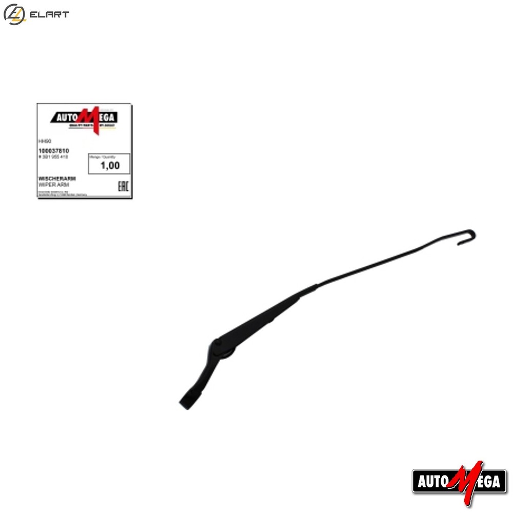 WIPER ARM WINDOW CLEANING 100037810 FOR VW ARM/ANA/ADP/AHL 4cyl PASSAT