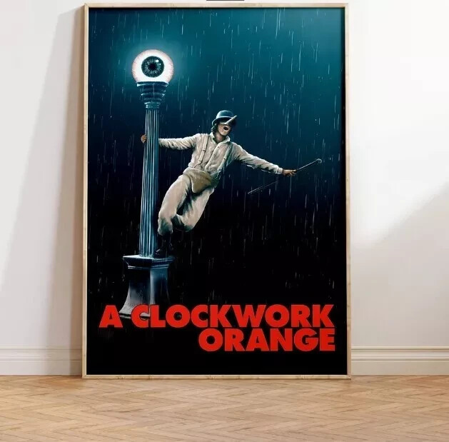 A Clockwork Orange Movie Poster, Stanley Kubrick Wall Art