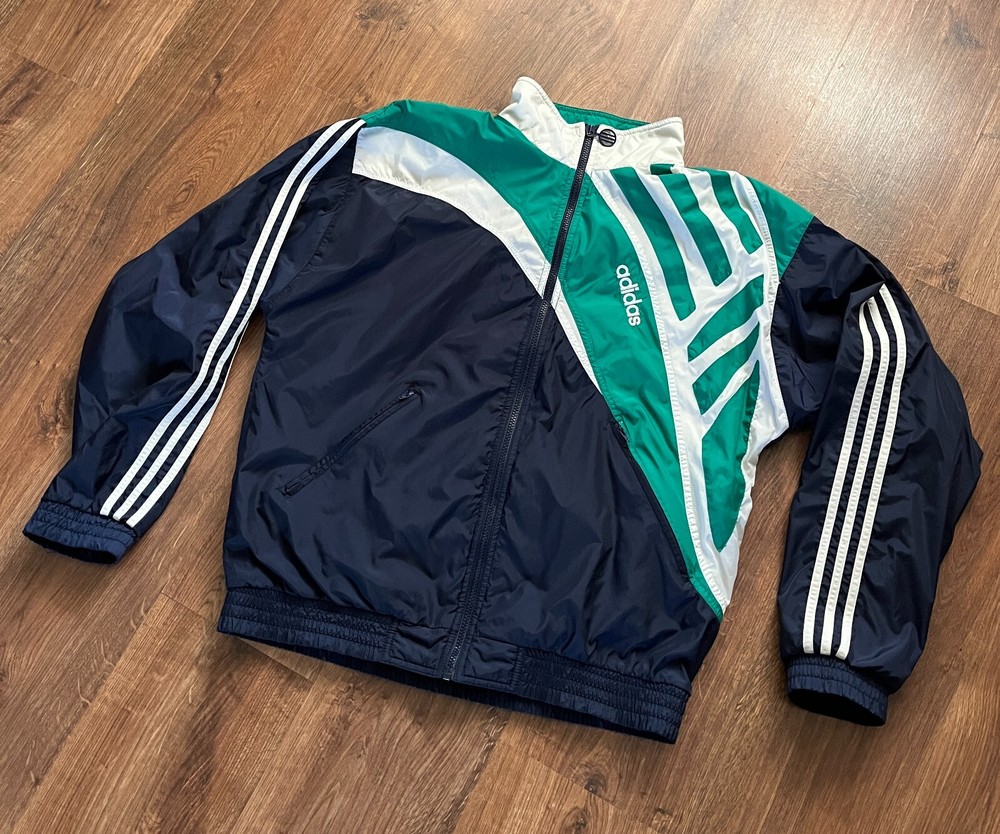 Men's Adidas 90s Vintage Nylon Track Jacket Windbreaker