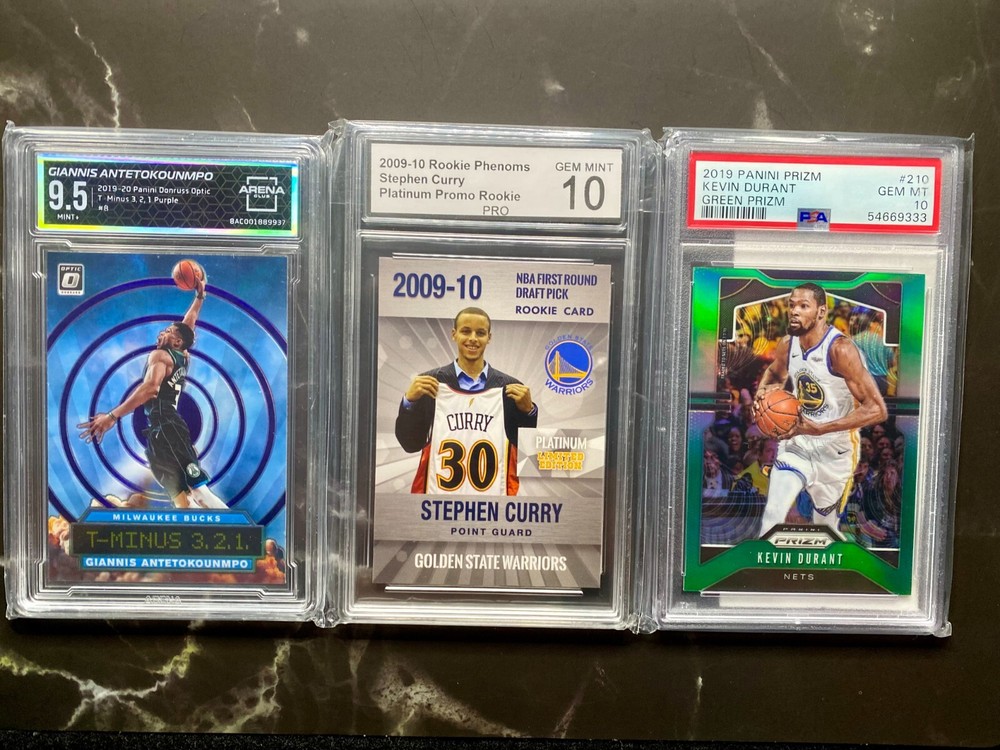 Steph Curry (Limited RC), Giannis, and Kevin Durant | Minted/Graded NBA Card Lot