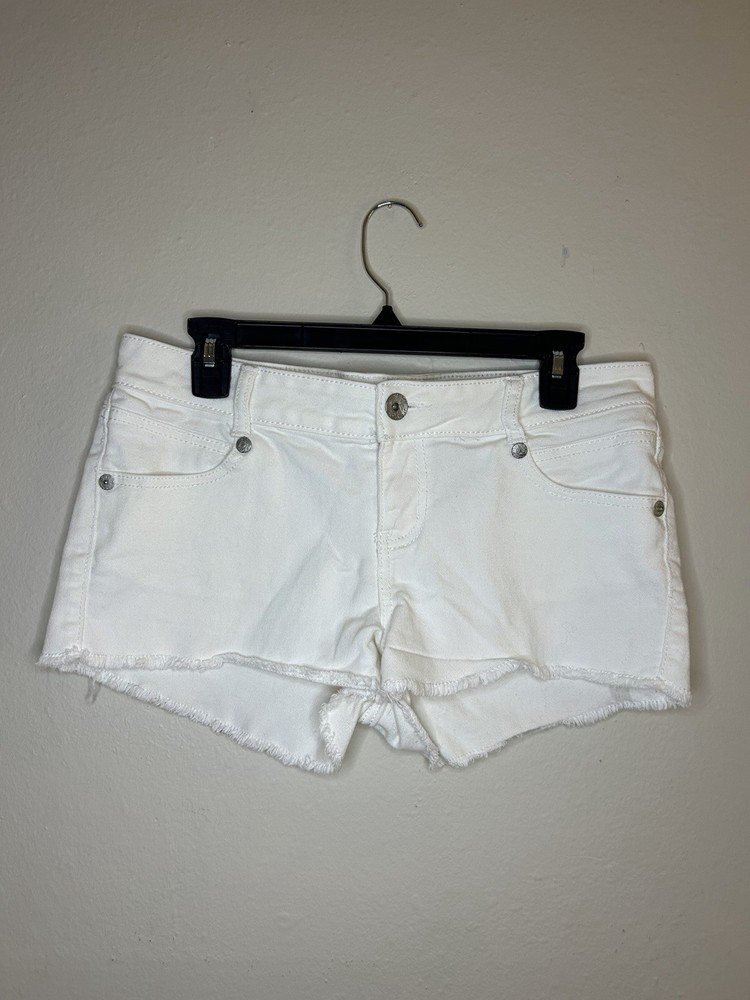 Paris Blues White Daisy Dukes Jeans Shorts Woman Sz 11