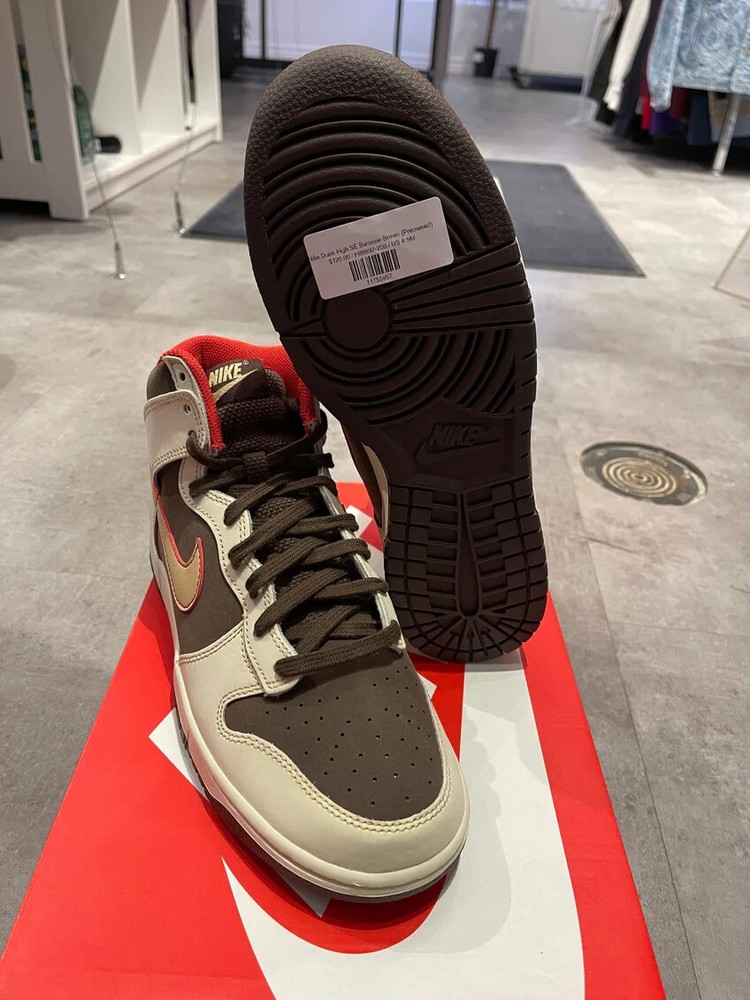 Used Nike Dunk High SE Baroque Brown FB8892-200 Size 8.5 SHIPS FAST