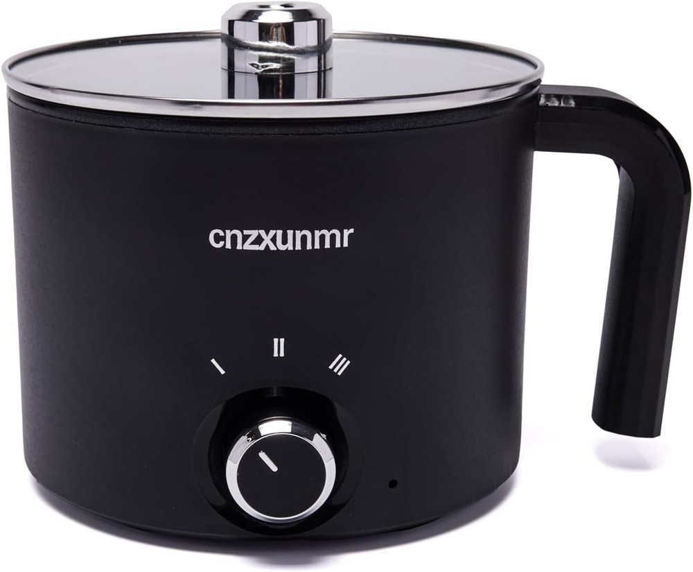 Nonstick Hot Pot Electric,Raman Cooker,Rapid Noodle Cooker,Dual Power Mini Pot