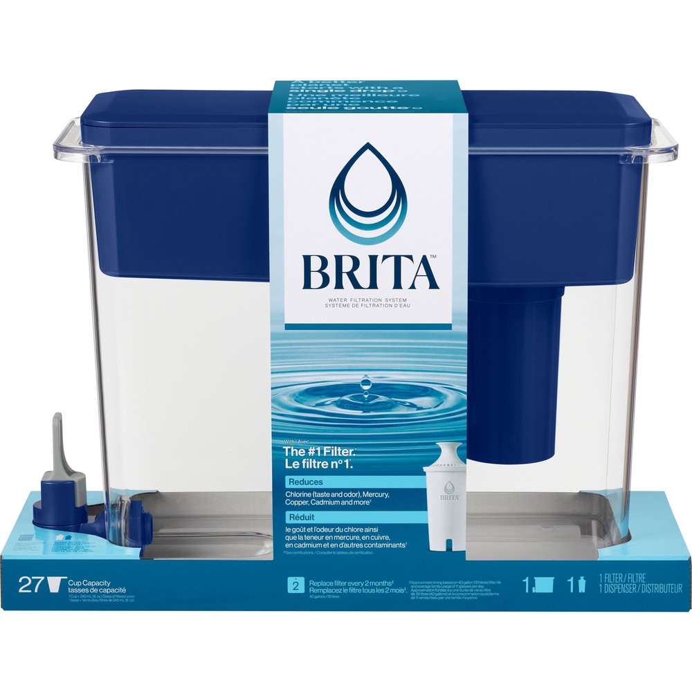 Brita Extra Large Ultramax27 Cup Blue Filtered Water Dispenser 1 Standard Filter