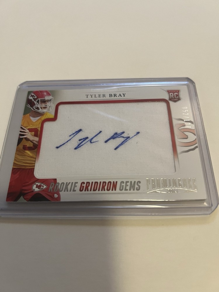 2013 Panini Prominence - Rookie Gridiron Gems Signatures #193 Tyler Bray /100